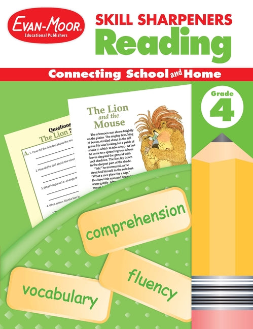 Book cover for Skill Sharpeners: Reading, Grade 4 Workbook