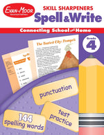 Book cover for Skill Sharpeners: Spell & Write, Grade 4 Workbook