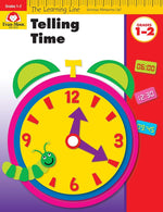 Book cover for Learning Line: Telling Time, Grade 1 - 2 Workbook