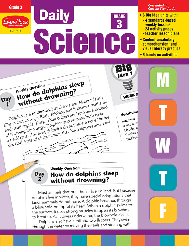 Book cover for Daily Science, Grade 3 Teacher Edition