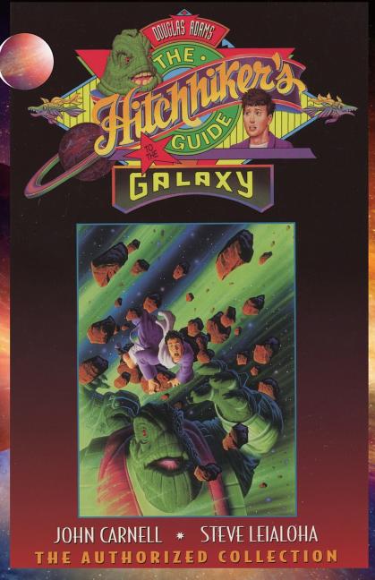 Book cover for Douglas Adams. The Hitchhiker's Guide to the Galaxy