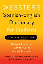 Book cover for Webster's Spanish-English Dictionary for Students, Third Edition