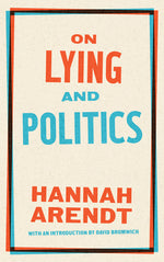 Book cover for On Lying and Politics: A Library of America Special Publication