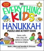 Book cover for Everything Kids' Hanukkah Puzzle & Activity Book: Games, Crafts, Trivia, Songs, and Traditions to Celebrate the Festival of Lights!