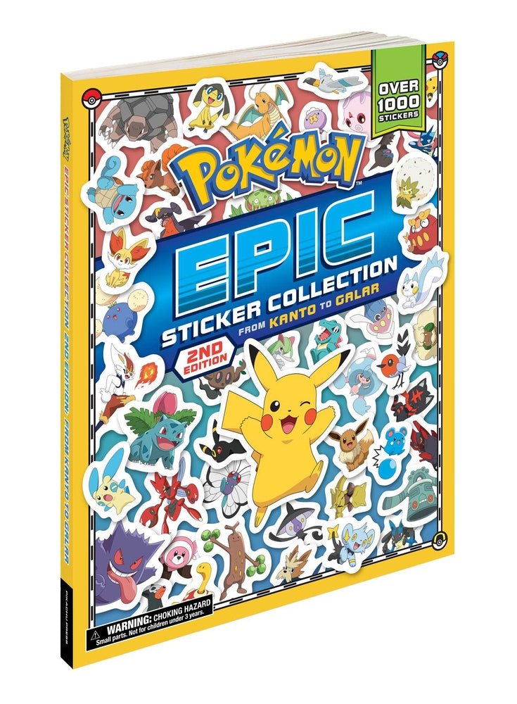 Book cover for Pokémon Epic Sticker Collection 2nd Edition: From Kanto to Galar