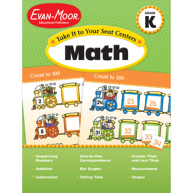 Book cover for Take It to Your Seat Math Centers Grade K (Teacher)