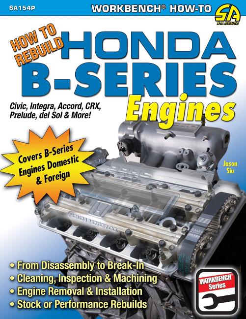 Book cover for How to Rebuild Honda B-Series Engines