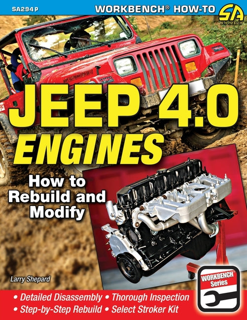 Book cover for Jeep 4.0 Engines: How to Rebuild and Modify