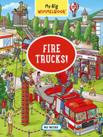 Book cover for My Big Wimmelbook(r) - Fire Trucks!: A Look-And-Find Book (Kids Tell the Story)