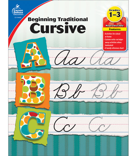 Book cover for Beginning Traditional Cursive, Grades 1 - 3