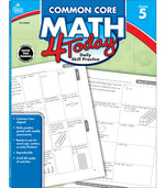 Book cover for Common Core Math 4 Today, Grade 5: Daily Skill Practice Volume 8
