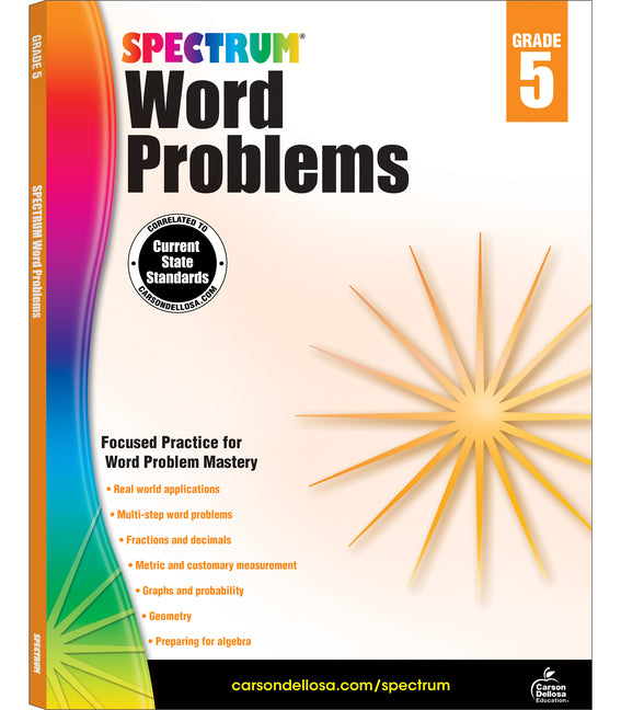 Book cover for Word Problems, Grade 5: Volume 78
