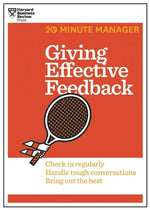Book cover for Giving Effective Feedback (HBR 20-Minute Manager Series)