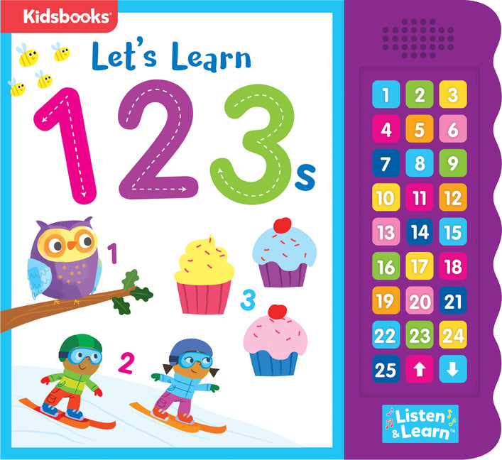 Book cover for 27-Button Sound Book Let's Learn 123s