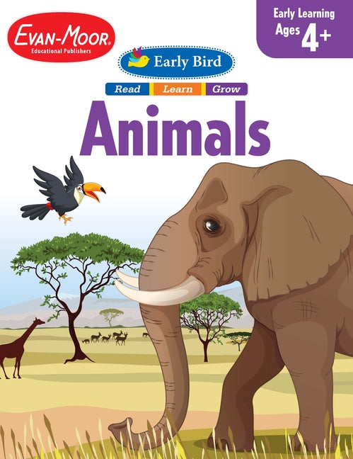 Book cover for Early Bird: Animals, Age 4 - 5 Workbook