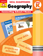 Book cover for Skill Sharpeners: Geography, Prek Workbook