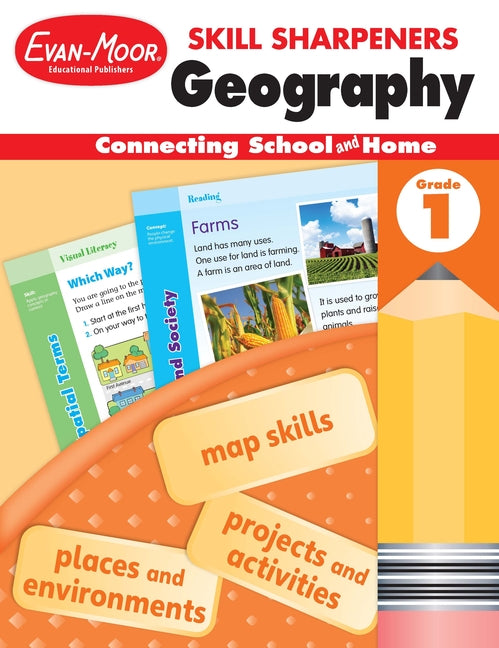 Book cover for Skill Sharpeners: Geography, Grade 1 Workbook
