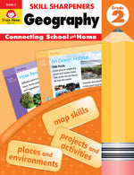 Book cover for Skill Sharpeners: Geography, Grade 2 Workbook