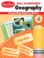 Book cover for Skill Sharpeners: Geography, Grade 4 Workbook