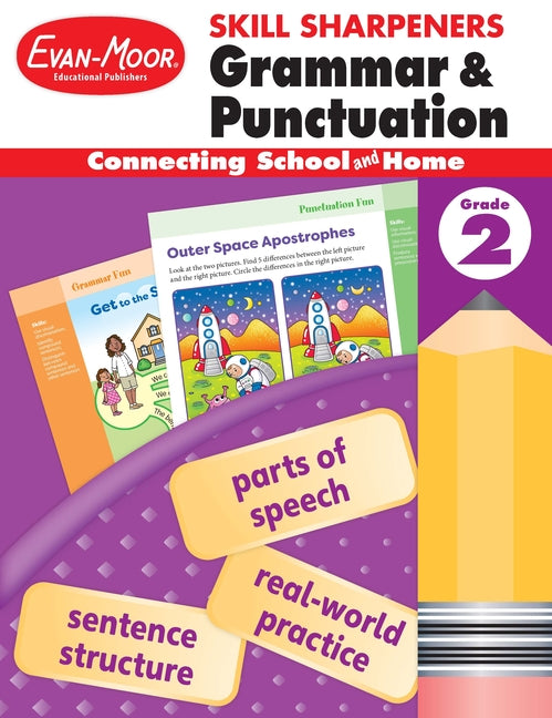 Book cover for Skill Sharpeners: Grammar & Punctuation, Grade 2 Workbook