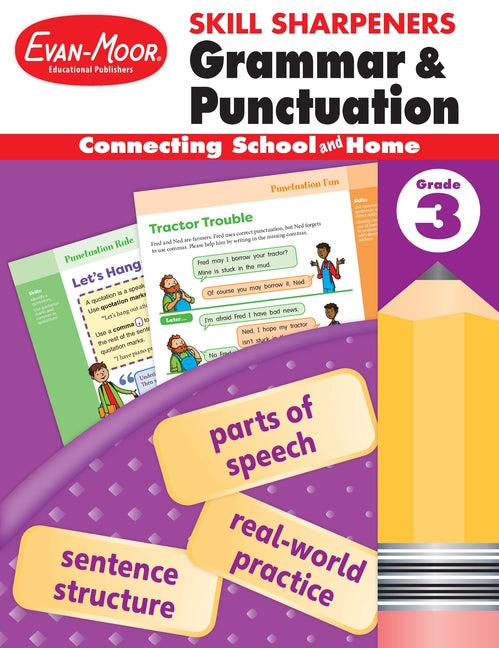 Book cover for Skill Sharpeners: Grammar & Punctuation, Grade 3 Workbook
