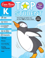 Book cover for Top Student, Kindergarten Workbook