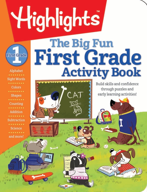 Book cover for First Grade Big Fun Workbook: 256-Page Activity Workbook for First Graders, Vocabulary, Math, Science and More