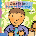 Book cover for Clean-Up Time / Momento de Arreglar (First Edition, Bilingual Edition: English & Spanish)