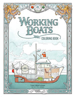 Book cover for Working Boats Coloring Book