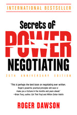Book cover for Secrets of Power Negotiating, 25th Anniversary Edition