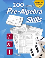 Book cover for Pre-Algebra Skills: (Grades 6-8) Middle School Math Workbook (Prealgebra: Exponents, Roots, Ratios, Proportions, Negative Numbers, Coordin