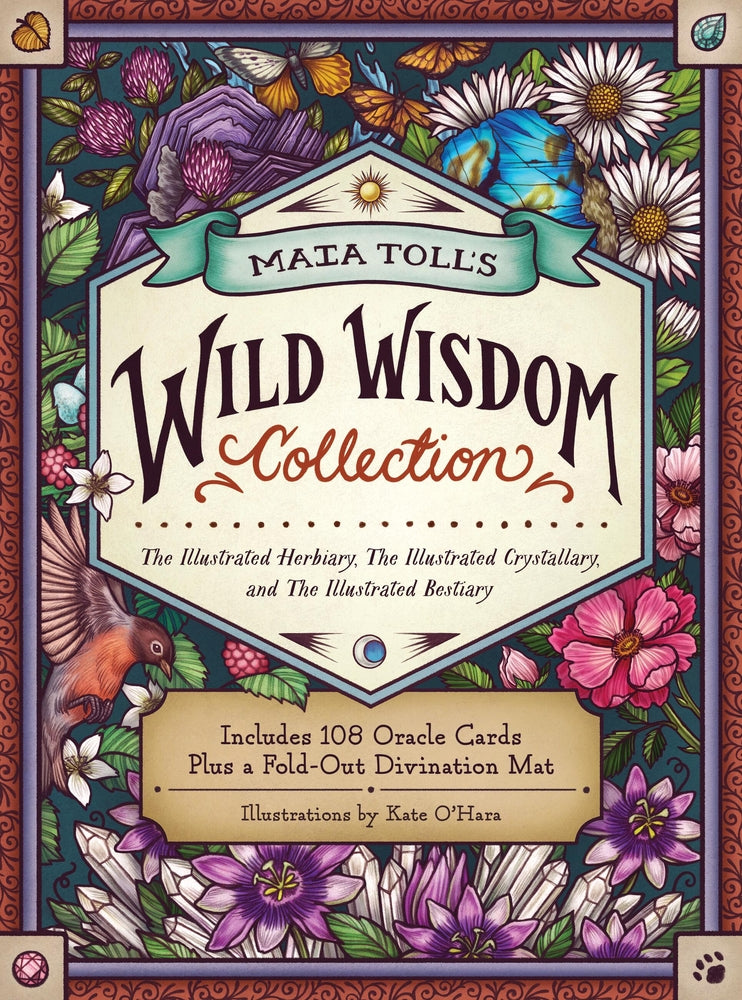 Book cover for Maia Toll's Wild Wisdom Collection: The Illustrated Herbiary, the Illustrated Crystallary, and the Illustrated Bestiary; A Three-Book Set; Includes 10