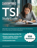 Book cover for TSI Study Guide 2023-2024: Exam Prep Review with 330 Practice Test Questions for the Texas Success Initiative Assessment