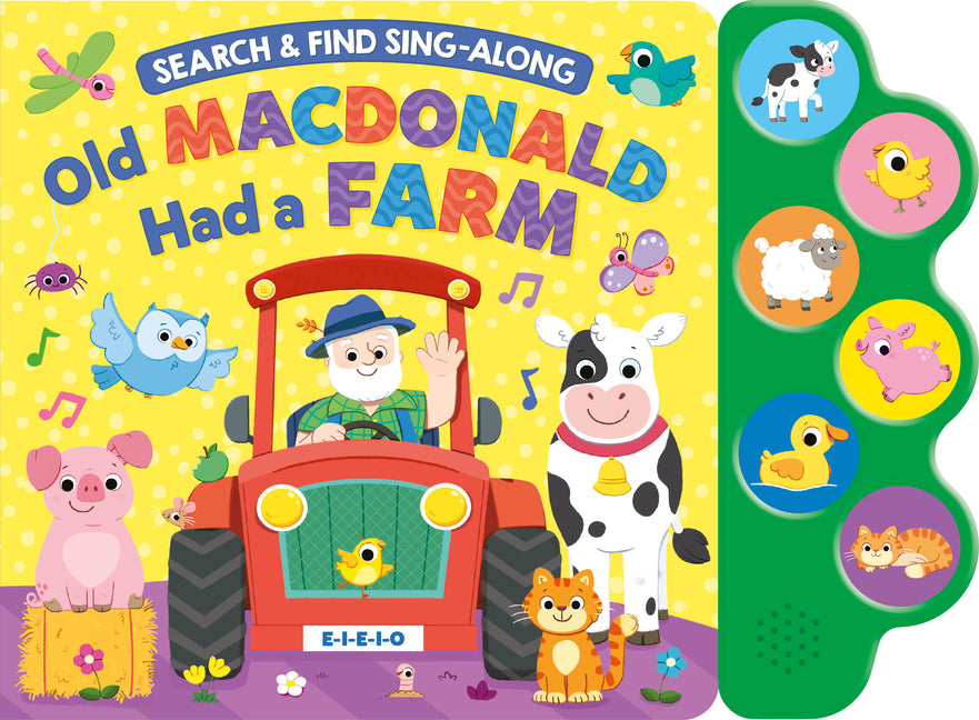 Book cover for Search & Find: Old MacDonald (6-Button Sound Book)