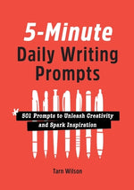Book cover for 5-Minute Daily Writing Prompts: 501 Prompts to Unleash Creativity and Spark Inspiration