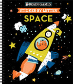 Book cover for Brain Games - Sticker by Letter: Space