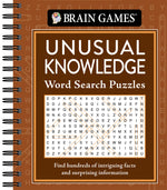 Book cover for Brain Games - Unusual Knowledge Word Search Puzzles