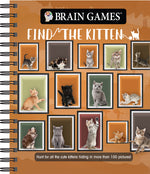 Book cover for Brain Games - Find the Kitten: Hunt for All the Cute Kittens Hiding in 125 Pictures!