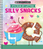 Book cover for Brain Games - Sticker by Letter: Silly Snacks