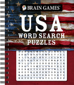 Book cover for Brain Games - USA Word Search Puzzles (#5): Volume 5