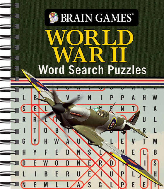 Book cover for Brain Games - World War II Word Search Puzzles