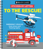 Book cover for Brain Games - Sticker by Letter: To the Rescue