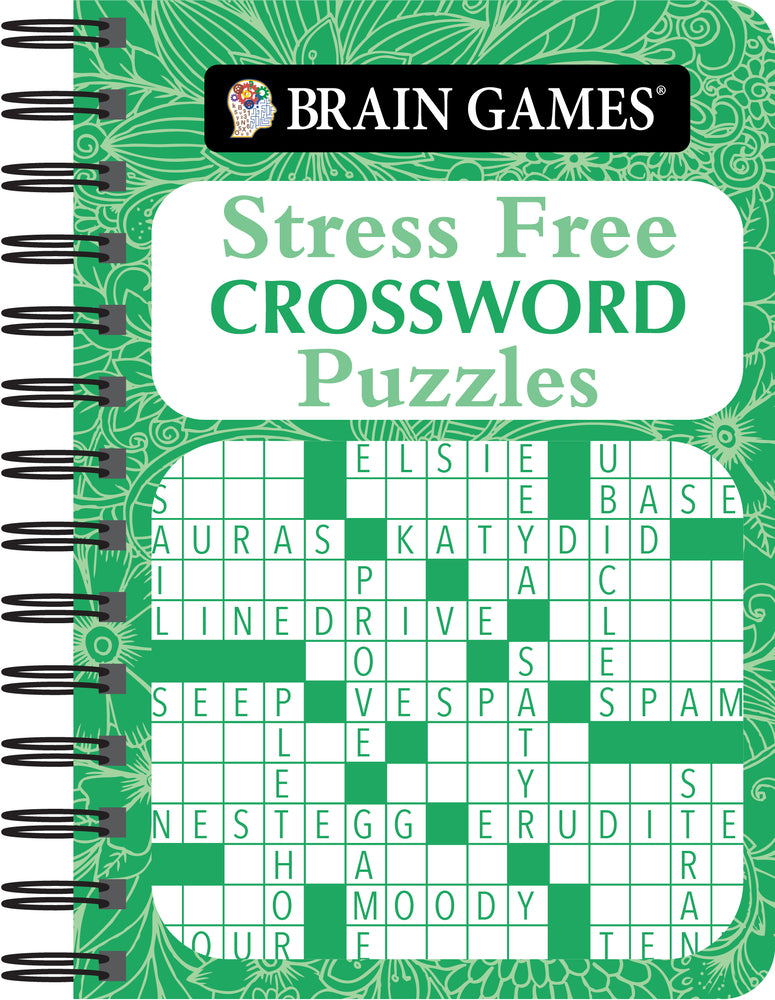 Book cover for Brain Games - To Go - Stress Free: Crossword Puzzles