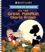 Book cover for Brain Games - Sticker by Number: It's the Great Pumpkin, Charlie Brown (Halloween)