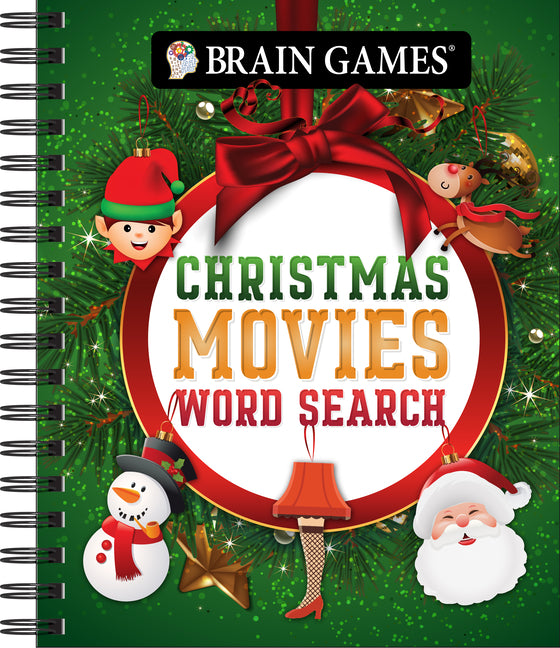 Book cover for Brain Games - Christmas Movies Word Search