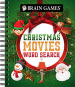 Book cover for Brain Games - Christmas Movies Word Search