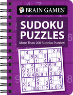Book cover for Brain Games - To Go - Sudoku Puzzles: More Than 200 Sudoku Puzzles! (Purple)