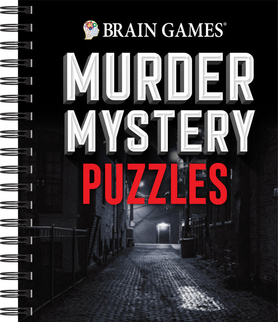 Book cover for Brain Games - Murder Mystery Puzzles