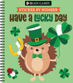 Book cover for Brain Games - Sticker by Number: Have a Lucky Day