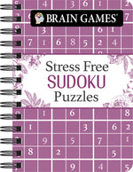 Book cover for Brain Games - To Go - Stress Free: Sudoku Puzzles (Purple): Volume 2